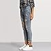 Women's Casual Ripped Holes Skinny Jeans Jeggings Straight Fit Denim Pants