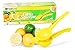 Freshpire Premium Lemon Squeezer - Manual Citrus Juicer Press - Squeeze Lemon Lime Orange and Extract All Fruit Juice - Easily Clean Aluminum Metal for Heavy Duty Handheld Use - Dishwasher Safe