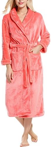 Billti Unisex Super Soft Plush Robes Kimono Bathrobe Microfiber Fleece Loungewear Warm