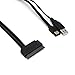 Rerii 2.5'' Hard Disk Drive SATA 22Pin to eSATA Data USB Powered Cable Adapter