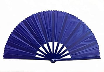 Amazon Co Jp 中国武術 木欄扇 無地 青 プラスチック ３３ 太極扇子 太極拳 扇子 表演 カンフー 扇 中華風 服 ファッション小物