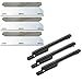 Direct store Parts Kit DG225 Stainless Steel Heat Plate Shield and Cast Iron Burner Replacement for Jenn Air 730-0163, 720-0163 Gas Grill, Repair Kit Burner and Heat Plates - 3 Pack