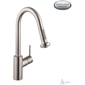 Steel Optik Hansgrohe 4215800 Talis C Higharc Kitchen Faucet Touch