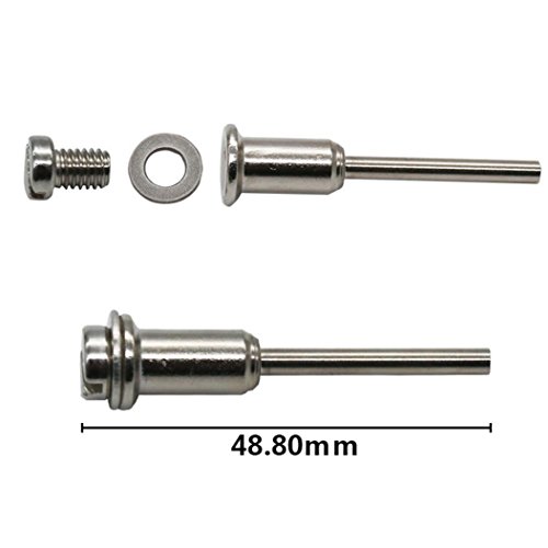 Tsmile HSS Circular Wood Cutting Saw Blade Discs + Mandrel Drill For Rotary Tool (Silver-3)
