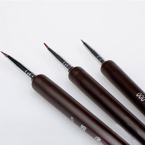 GBSTORE Professional Sable Nail Art Brush Pen Painting Drawing Tool Set of 3 - Thumbnail 3