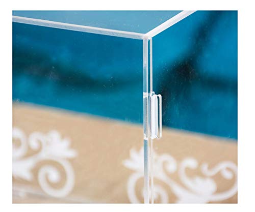 Wedding Card Box Acrylic 10"× 8"×8",Foldable, Suitable for All Parties