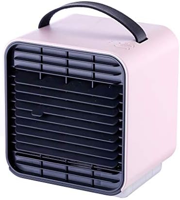 Mini Air Conditioner Pulison USB Charging Air Conditioner Fan Mini Portable Refrigerator Air Cooler (Pink)