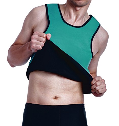 Mens Slimming Sweat Vest Hot Neoprene Body Shaper Workout Sauna