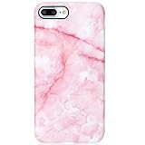 VIVIBIN iPhone 7 Plus Case for Girls,iPhone 8 Plus Silicone Case Pink Marble Design for Women,Slim Fit Protective Phone Case for iPhone 7 Plus/iPhone 8 Plus 5.5inch