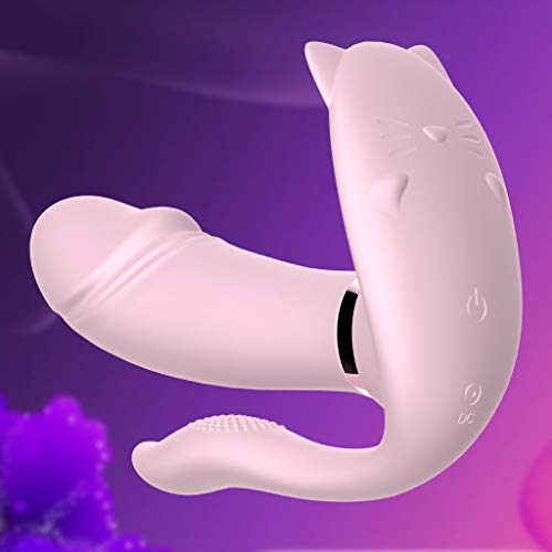 Meimei367 Wearable Heating Butterfly Vib Remote Control Toy For Women - Water-proof, 9-speeds, USB Charge, Pink Party Supply