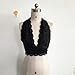 Mallcat Women Lace Floral Bralette Cami Unpadded Tank tops (S, Black)