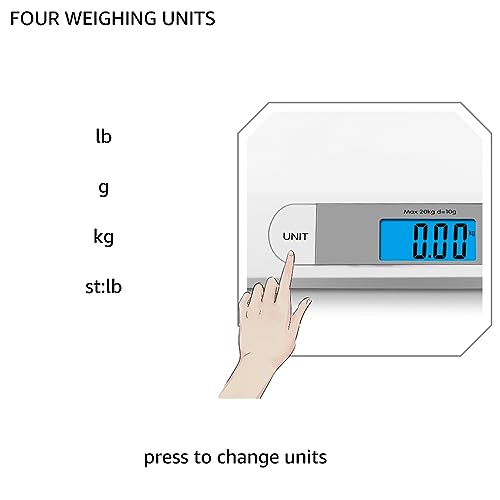 unipaws Digital Pet Scale for Dogs Cats, Baby Scale 44 Pound