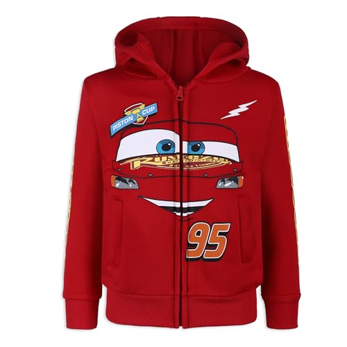 Disney Cars Lightning McQueen Boys Zip Up Hoodie