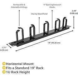 StarTech.com Horizontal Lacing Bar w/ 2 inch Offset