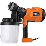 Tacklife SGP15AC Advanced Electric Spray Gun 800ml/min Paint Sprayer with Three Spray Patterns,  Three Nozzle Sizes,Adjustable Valve Knob, and Easy Filling 900ml Detachable Container