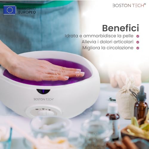 ® Bagno di paraffina per mani e piedi Dispositivo alla paraffina per il sollievo da dolori muscolari Capacità 3 litri. Include 900 g di cera e accessori per uso personale e professionale