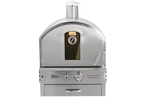 SUMMERSET GRILLS Summerset 'The Oven' Outdoor Built-in or Counter Top Large Capacity Gas Oven with Pizza Stone and Smoker Box, 304 Stainless Steel Construction, Liquid Propane