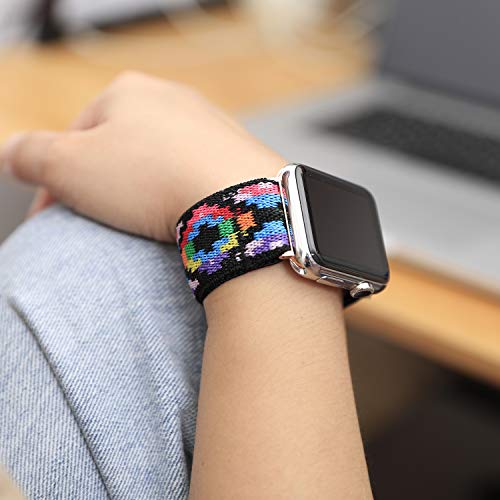 ZEROFIRE Compatible with Apple Watch Elastics Band 38mm 42mm 40mm 44mm