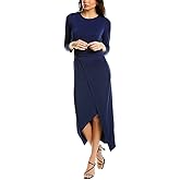 Donna Morgan Womens Asymmetrical O-Ring Dress