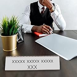 12 Pack 10"W x 2"H Acrylic Office Name Plates Name