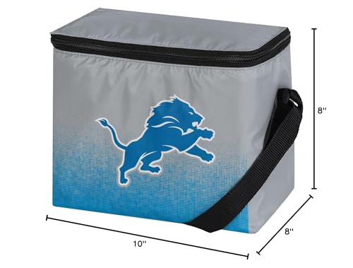 FOCO NFL Unisex Gradient Print Lunch Bag Coolergradient Print Lunch Bag Cooler, Detroit Lions, Standard