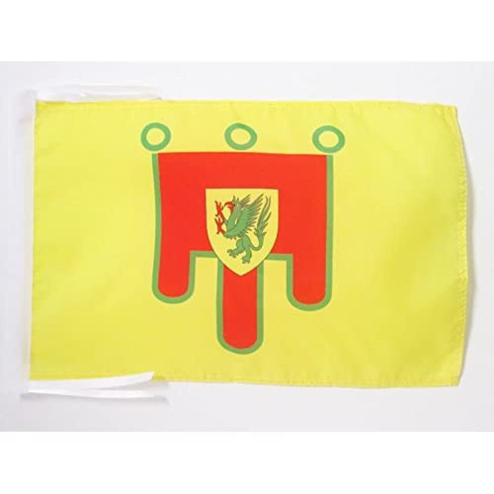 AZ FLAG - French Department of Cantal Flag - 18'' x 12'' - 100% Polyester France Small Banner with Two Cords - Fade Resistant - Vivid Colors - 18x12 in - 45x30 Cm