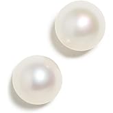Zoe Chicco Women's 14k Gold 6mm White Freshwater Cultured Pearl Studs, Pearl, One Size