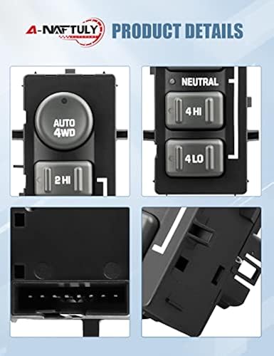 4WD Four Wheel Drive Switch For Chevy GMC Sierra Silverado Yukon (Part #15709327)