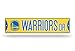 Golden State Warriors NBA Bling Glitter Sparkle 16" Street Sign