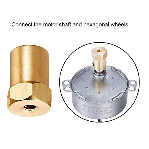 4PCS Turntable motor Synchronous Synchron Motor 50/60Hz AC 100~127V CCW/CW 4W 5-6RPM/MIN CCW/CW with 7mm Flexible Coupling Connector For Cup Turner,Hand-Made, School Project, Model - Thumbnail 2