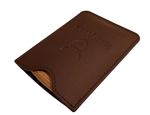 Wooden Beard Comb & Case - Fine & Coarse Teeth from Striking Viking - Anti-Static and Hypoallergenic Wood Pocket Comb For Beards & Mustaches