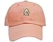 Skyed Apparel Avocado Cotton Embroidery Adjustable Baseball Cap Baseball Hat Dad Hat from (Multiple Colors)
