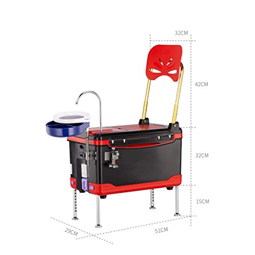 BYDBNR Angelkasten, Multifunktions-Fischereikasten Fanggeräte Zubehör Aufbewahrungsbox – Bild 3
