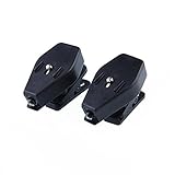 2X Clip-on Reader Light, Iuhan 2PC Portable Clip On Eye Glasses Light Magnifier Reading LED Magnifying Glass (Black)