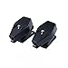2X Clip-on Reader Light, Iuhan 2PC Portable Clip On Eye Glasses Light Magnifier Reading LED Magnifying Glass (Black)