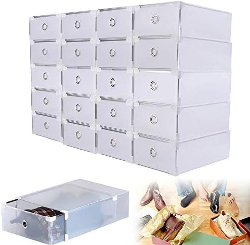 YUNRUX - Juego de 20 Cajas para Zapatos, Cajas apilables ...