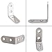 Corner Brace, Dayree 16pcs 40mm x 40mm Stainless Steel Joint Right Angle Shelf Brackets Fastener with 64 pcs Screws for Furniture connector and Industrial Decorative