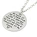 Round Pendant Teacher Necklace Personalized Engraved Charm Jewelry Graduation Appreciation Gift for Women