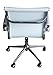 Classic Replica mid back office chair white Pleather - stabilizing swivel bar and knee tilt with tensioner knob. Sold in a (PACK of 2) chairs with FREE shipping. SAVE 18% buying 2!!!