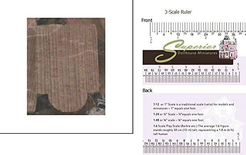 Dollhouse Miniature Rounded Tab Cedar Shingles (500 Pcs.)