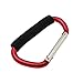 Uxcell a09021900ux0048 Large Clip Hook Aluminum Carabiner Red with Soft Grip