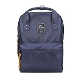 School Backpack Laptop Bag by FLYNOVA | Travel Bag for High School, College, Business | Breathable Comfort, Water-Resistant Nylon, Adjustable Shoulder Straps | Boys & Girls (Navy Blue)