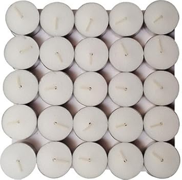 Pure Source India Micro 100 Pcs Pack Of Tea Light Candles Smokeless 3.5 Hrs Burning