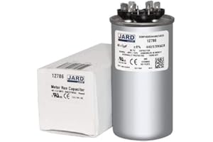 OUMEBIU 40 + 5 uF x 370 or 440 VAC - Jard # 12786 Round Dual Run Capacitor, Sold Each