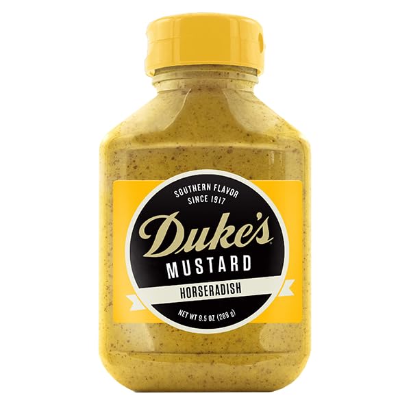 DUKE’S HORSERADISH MUSTARD – ZESTY & SHARP WITH HORSERADISH BITE, 9.5 OUNCE (PACK OF 1)