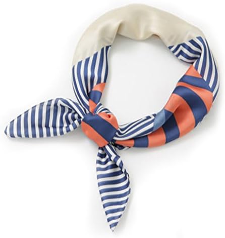 The Genie Line Square Scarf (Pink Blue)