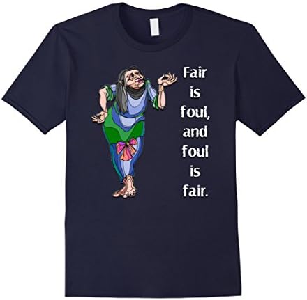 Men's William Shakespeare Macbeth Witch Novelty Tee Shirt Gift 2XL Navy