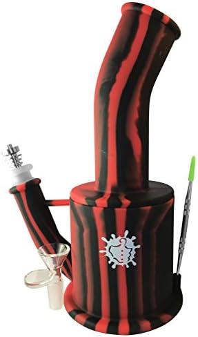 Sticky Thumbs 2-in-1 Wax Rig - 14mm Connection for Wax, Concentrates (Red)