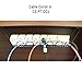 Tech-Dek, Cable-Safe Cable Corral Jr Under Desk Cable Manager, Color: Black, Material: Rubber-Coated Recycled Steel, Dimensions: 11.5”L x 4.5”H x 6”W, Tray Dimensions: 11.5”L x 6”W, Qty: 1
