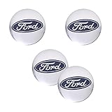 4PCS 56.5mm 2.2'' Auto Car Sticker Wheel Center Hub Cap Logo Aluminium fit for Ford